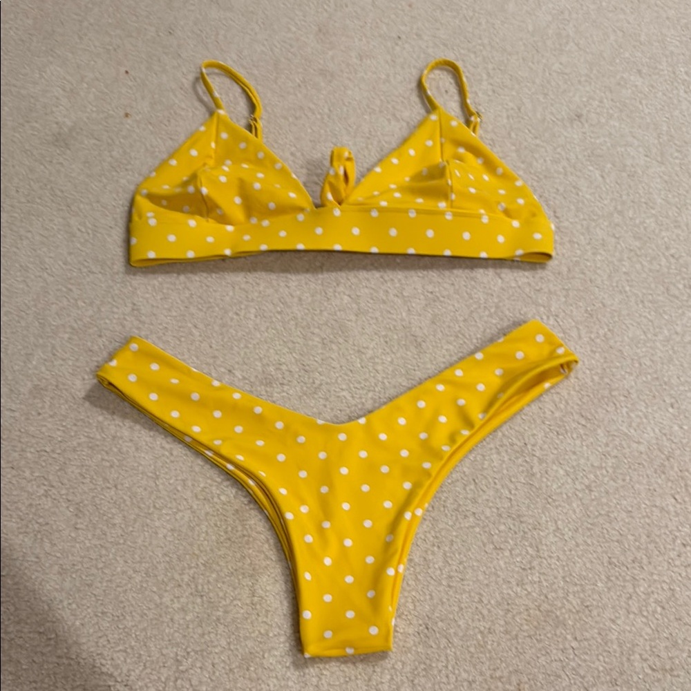 Blackbough Yellow Polka Dot Bikini NEW